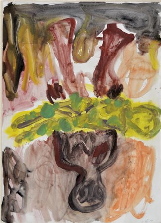 BASELITZ GEORG Deutschbaselitz 1938 senza titolo 1984 acquerello su carta...