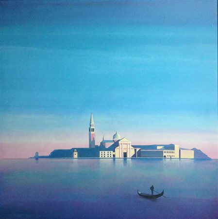 Sergio Repossini Milano 1957 Isola di S. Giorgio Maggiore 2013 Acrilico su...