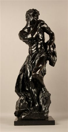 Scultura in bronzo intitolata ''MODELLO (HOUDON)''. Reca sulla base il timbro...