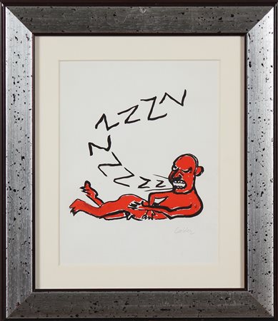 CALDER ALEXANDER (1898 - 1976) Llettera Z. Stampa. Cm 23,00 x 30,00....