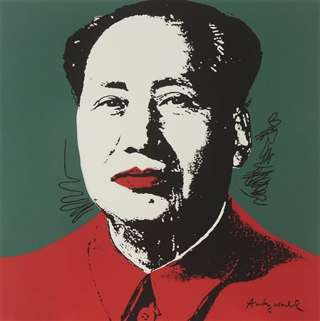 WARHOL ANDY (1928 - 1987) D' apres. Mao. Litografia. Cm 60,00 x 60,00. Firma...