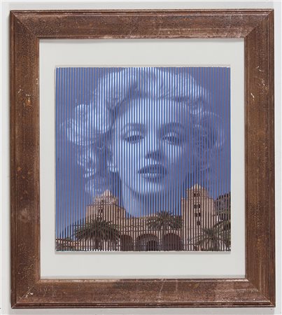 MALIPIERO (n. 1934) Marylin. 2014. Collage su cartone. Cm 29,00 x 30,00....