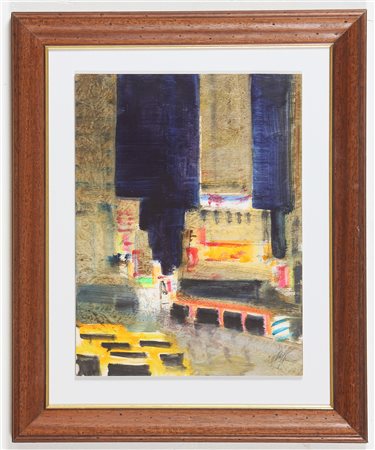 MAGAZZINI SALVATORE (n. 1955) New York. Olio su tavola. Cm 30,00 x 40,00....