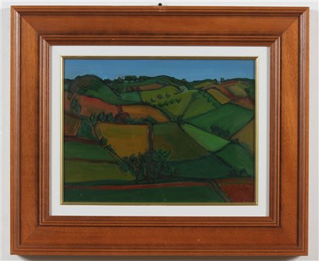 BALSAMO VINCENZO (n. 1935) Paesaggio. 1969. Olio su tela . Cm 40,00 x 30,00....