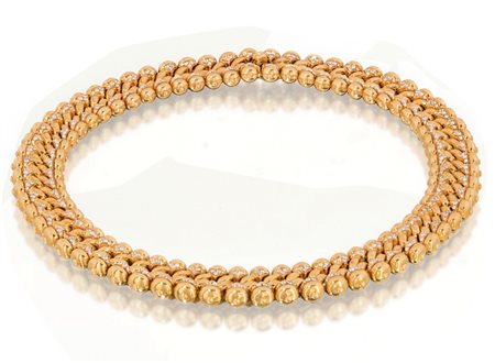 BULGARI COLLANA DI BULGARI. In oro giallo 18 kt interamente decorata da...