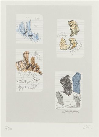 CLAES OLDENBURG (1929-) Notes in handserigrafia cm 25x20esemplare...