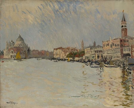 Louis Abel-Truchet (Versailles 1857 - Auxerre 1918) - "Veduta di Canal Grande...