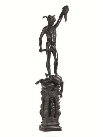 SCULTURA, SECOLO XIX da Benvenuto Cellini, in bronzo, raffigurante Perseo con...