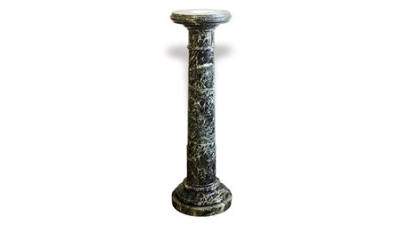 COLONNA PORTASCULTURE IN MARMO VERDE DI PRATO GREEN MARBLE COLUMN, h cm 108