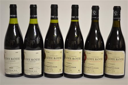 Côte Rôtie La Mordorée M. Chapoutier1995 - 2 bt1992 - 2 bt1991 - 2 bt6...