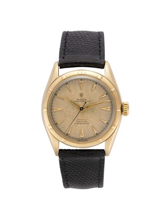 ROLEX Orologio da polso da uomo in oro 14K Anni 1950 ca. Quadrante, movimento...