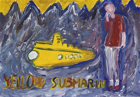 Avanzi Paolo Yellow Submarin, 2013 acrilico su carta, cm. 21x30 intitolato in...