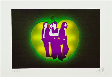 Marco Lodola (Dorno (Pv) 1955) LOTTO UNICO DI DUE OPERE - "Beatles",...