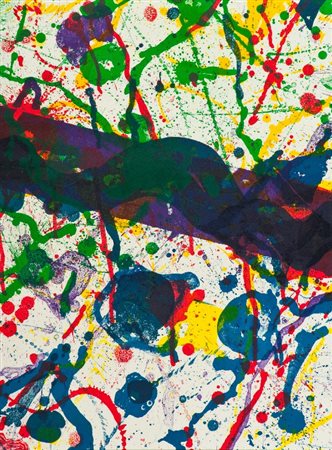 Sam Francis (S. Matteo 1923 - 1994) SENZA TITOLO Litografia su carta, cm....