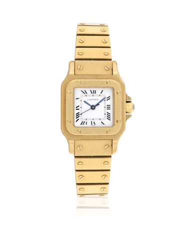 CARTIERCARTIER PARIS SANTOS ANNI '90. C. n. 090100048 carré in oro giallo 18...