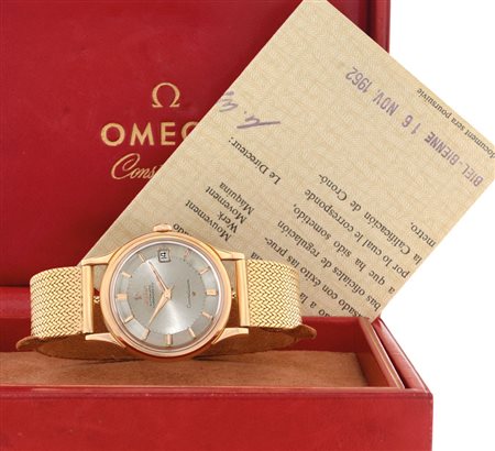 OMEGAOMEGA AUTOMATIC CHRONOMETER CONSTELLATION PRIMI ANNI '60. C. in oro rosa...