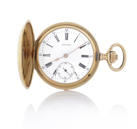 LONGINESLONGINES DEL 1910 CA. C. n. 1226618 tripla in oro rosa 18 kt incisa....