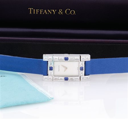 TIFFANYTIFFANY & CO. COLLEZIONE "LUCIDA" SERIE RECENTE.C. rettangolare in oro...