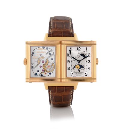 JAEGER LE COULTREJAEGER LE COULTRE REVERSO SUN-MOON, FASI LUNA E RISERVA DI...