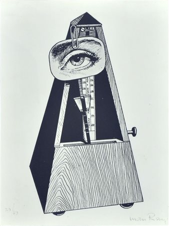 MAN RAY USA 1890 - 1976 F "Il metronomo" 1971 23,5x17,5 fotografia, es. 26/40...