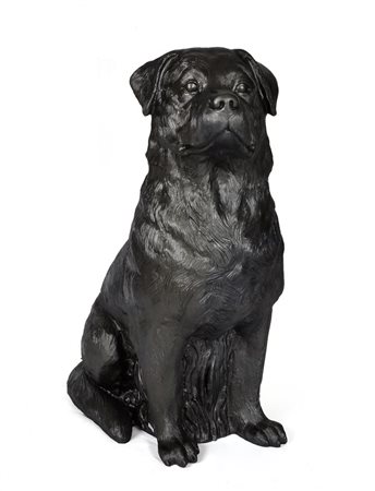 HORL OTTMAR D 1950 " Rottweiler" H. cm 87x60x35, multiplo in plastica Opera...