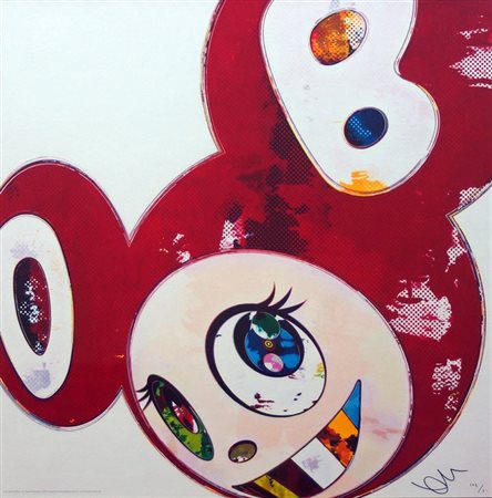 MURAKAMI TAKASHI Tokyo1962 "And then x6 red" 1962 50x50 litografia, es....