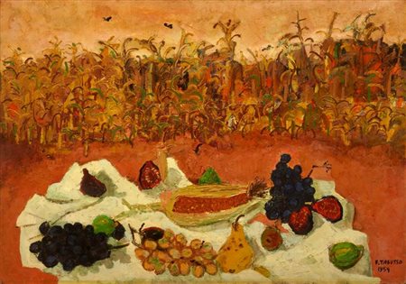 TABUSSO FRANCESCO Sesto San Giovanni (MI) 1930 - 2012 Torino "Frutta in un...