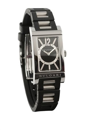 BULGARI Mod. rettangolare, ref. RT 395, serie recente 39x21 Cassa di forma in...