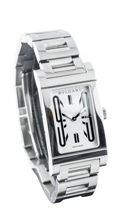 BULGARI Mod. "Rettangolo", ref. RT 395, serie recente 39x21 Cassa di forma in...