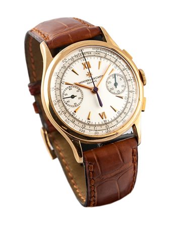 VACHERON & CONSTANTIN Cronografo a due contatori, ref. 4072, anni '50 Diam....