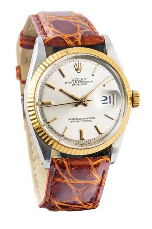 ROLEX Datejust, ref.1603, anni'70 Diam 36 Cassa oyster in tre corpi con fondo...