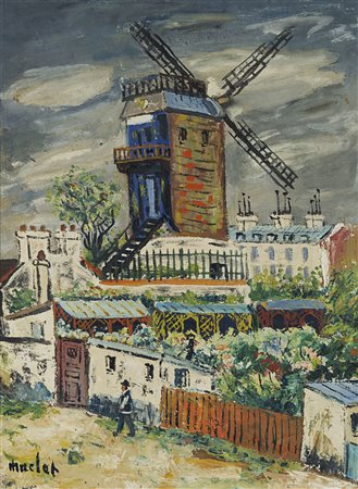 Élisée Maclet (Lyons-en Santerre 1881 - Parigi 1962) - "Moulin de la Galette"...