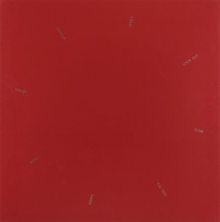 Robert Barry (New York 1936) - "Senza titolo" 1983 acrilico e inchiostro su...