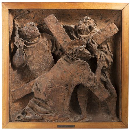 Luciano Minguzzi (Bologna 1911 - Milano 2004) - "Flagellazione" terracotta in...