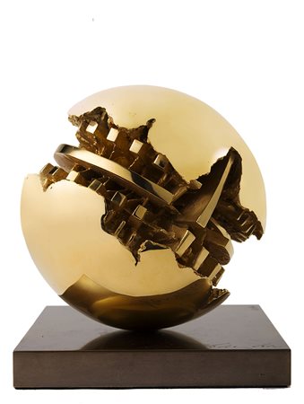 Arnaldo Pomodoro (Morciano Di Romagna 1926) - "Sfera" 1989 scultura in bronzo...