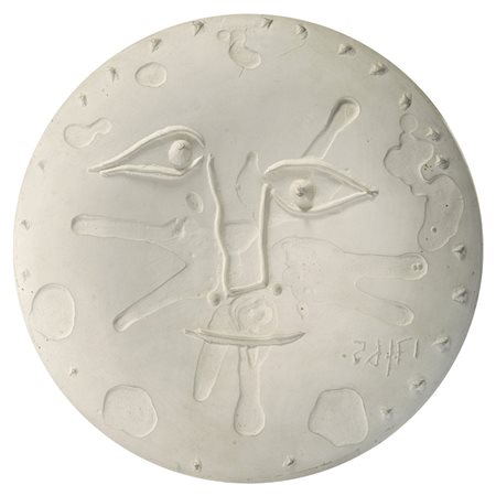 Pablo Picasso (Malaga 1881 - Mougins 1973) - "Plat visage" 1956 piatto in...