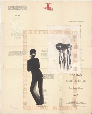 Lolita Timofeeva Riga 1964 Epilogo, 2014 Tecnica mista e collage su tela, cm....