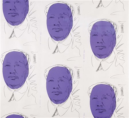Andy Warhol Pittsburgh 1928 - New York 1987 Mao Wallpaper, 1974 Serigrafia su...