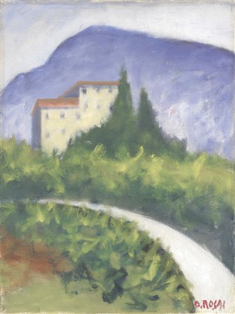 Ottone Rosai Firenze 1895 - Ivrea (To) 1957 Paesaggio, 1955 ca. Olio su tela,...
