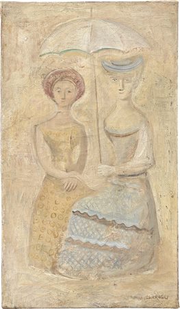 Massimo Campigli Berlino 1895 - St.Tropez 1971 Due donne con ombrellino, 1937...