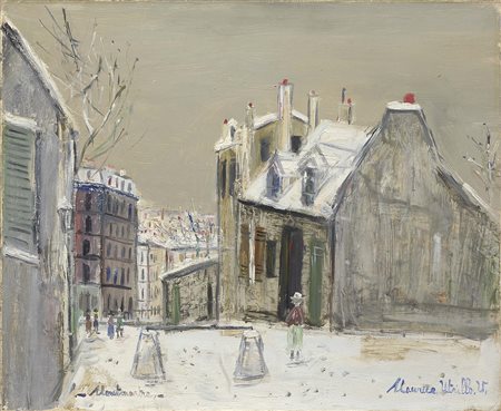 Maurice Utrillo Parigi 1883 - Dax 1955 La maison de Mimi Pinson sous la...