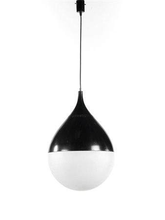 Due lampade a sospensione Produzione: Stilnovo, 1960 Alluminio verniciato,...