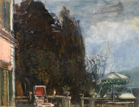 Pietro Annigoni (Milano 1910 - Firenze 1988) VILLA D’ESTATE olio su...