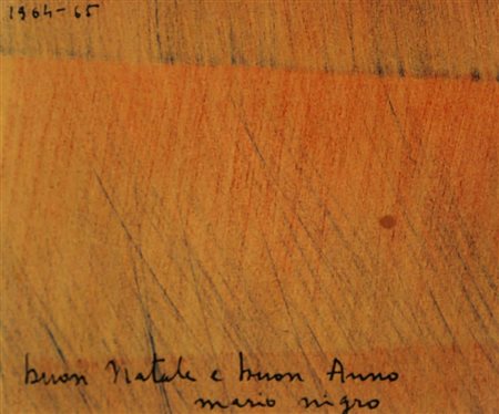 MARIO NIGRO 1917 - 1992 Senza titolo, 1964/65 Tecnica mista su carta, cm....