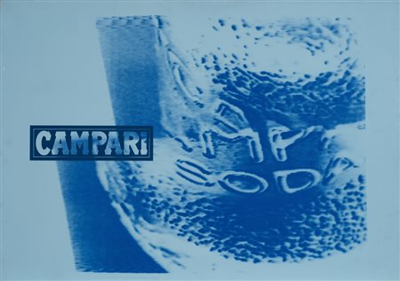 Franco Scepi (1941) Over ad' 94 Blu on light bluel Campari soda si Firmato e...