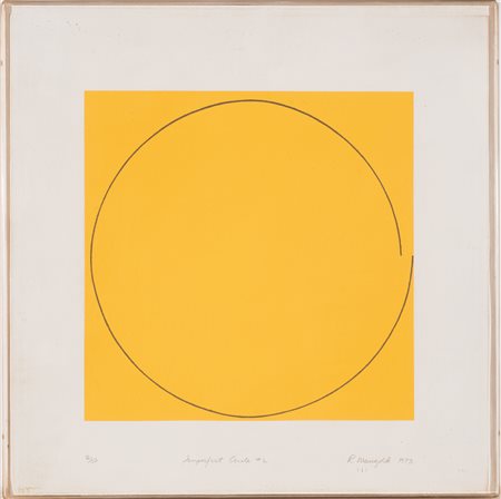 Robert Mangold (1937) Imperfect circle #2 Firmata e datata R. Mangold 1973 in...