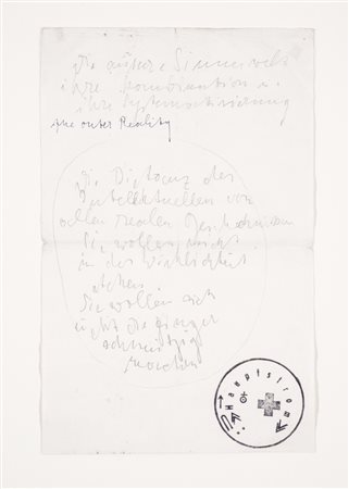 Joseph Beuys (1921-1986) Senza titolo Firmato e datato Beuys 1970 sul retro...