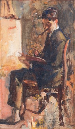 Luigi Crisconio (Napoli, 1893 -1946) Ritratto di Alfredo Schettini al...