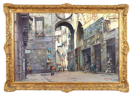 FERDINANDO DEL BASSO S. Agata dei Goti 1897- Napoli 1971 "Arco di Sant'...