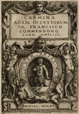 Accademia degli Occulti Carmina Academia Occultorum Brescia, apud Vincentium...